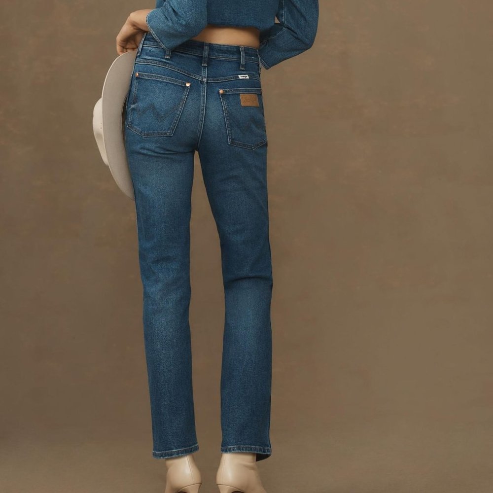 NWT Wrangler Wild West High Rise Straight Jeans